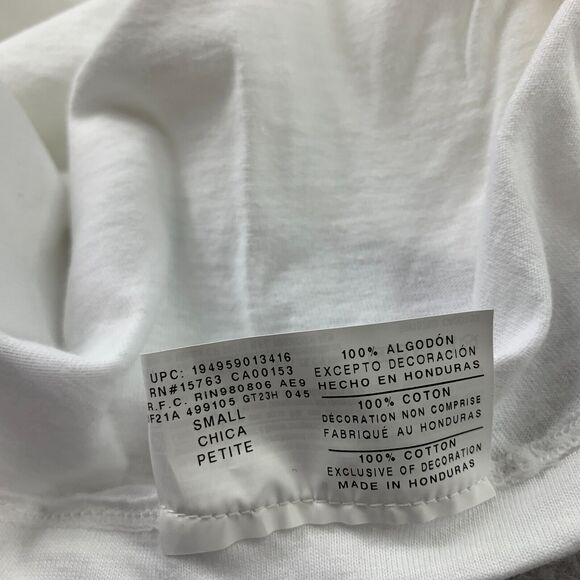 Champion Mens Big C Logo Graphic Short Sleeve Crewneck T-Shirt White S - Picture 3 of 4